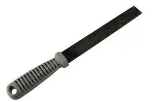 Metal File to sharpen Mower Blades